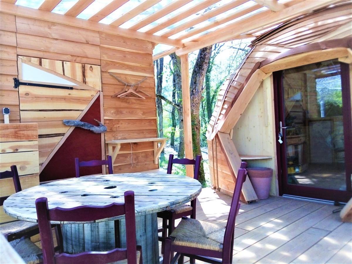 Habitat Createur - Hebergements Insolites Au Camping Municipal "Les Ecureuils" Recoubeau-Jansac Εξωτερικό φωτογραφία